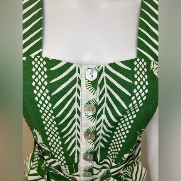 Farm Rio Green and White Romper - Picture 8 of 14